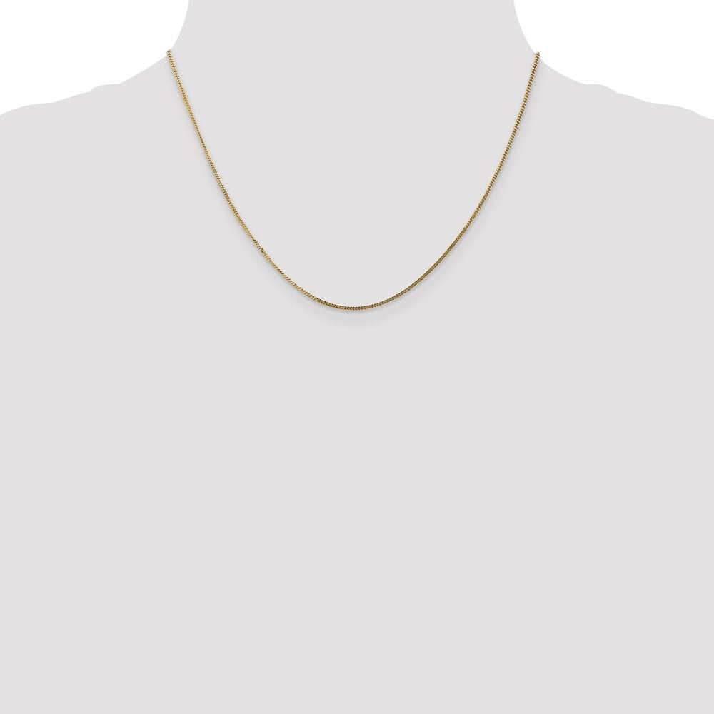 Shop 14K Gold 18-Inch Curb Chain 1.4mm - Stylish & Affordable Pendant Accessory