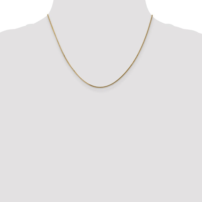 Shop 14K Gold 18-Inch Curb Chain 1.4mm - Stylish & Affordable Pendant Accessory-4