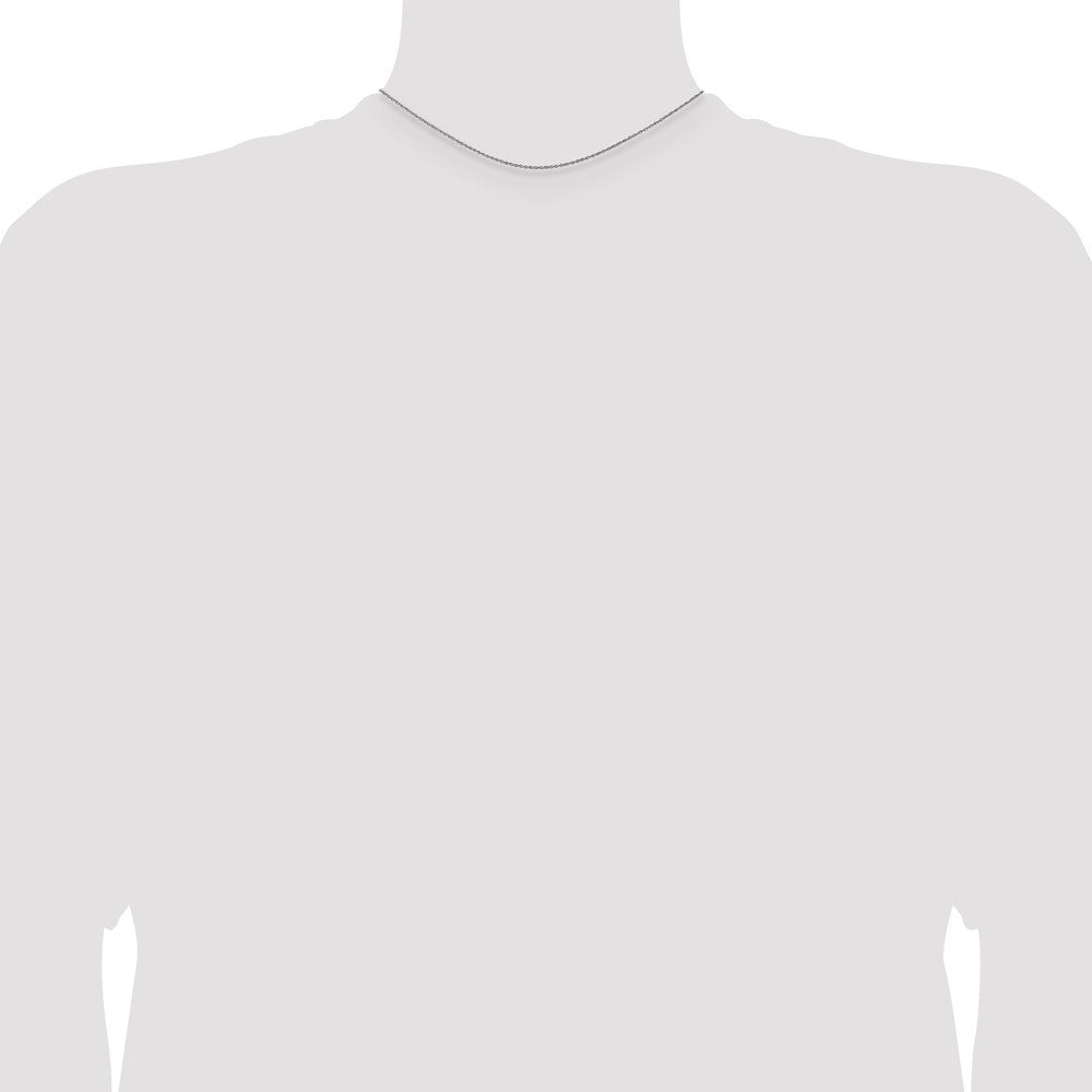 Buy 14K White Gold 14-Inch Light Baby Rope Chain - Stylish and Affordable!