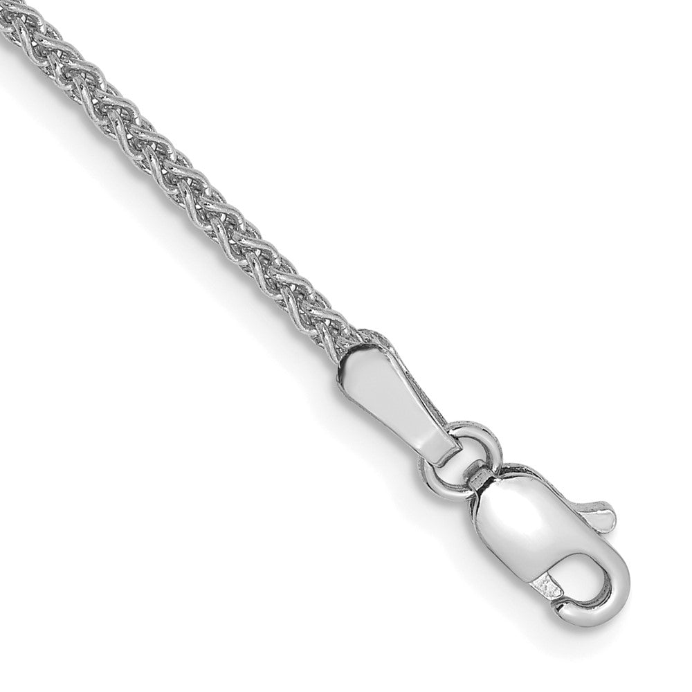 Shop Stylish 14K White Gold 9-Inch 1.7mm Spiga Chain Anklet - Luxury Value!