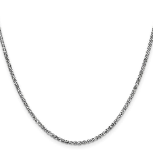 Buy Exclusive 14K White Gold 22-Inch Spiga Chain - Stylish 2.1mm Design