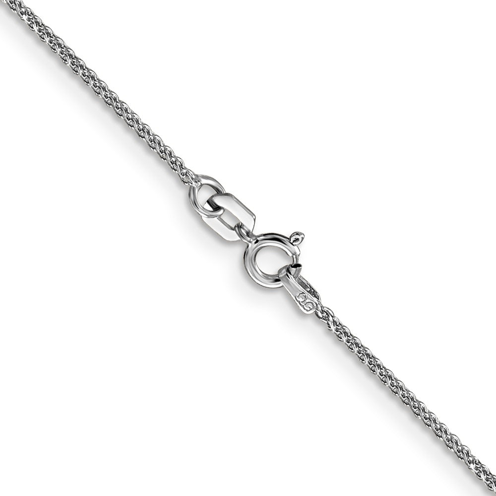 Shop Stylish 14K White Gold Diamond-Cut Spiga Chain - 16-Inch, 1.05mm Width