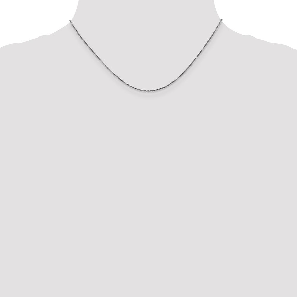 Shop Stylish 14K White Gold Diamond-Cut Spiga Chain - 16-Inch, 1.05mm Width