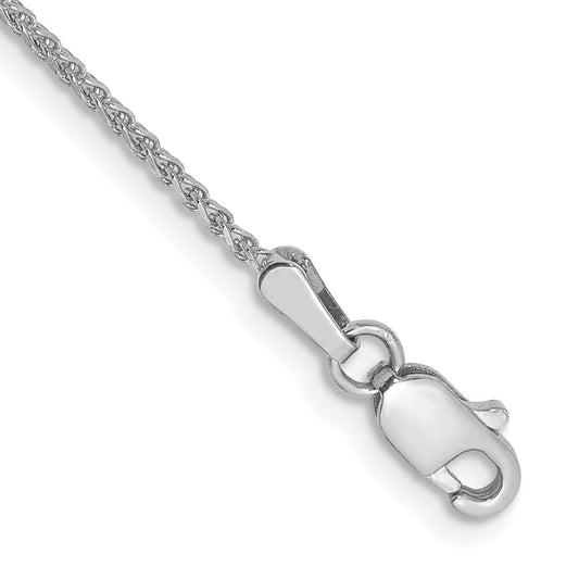 Buy Stylish 14K White Gold Diamond-Cut Spiga Bracelet, 6-Inch, 1.25mm