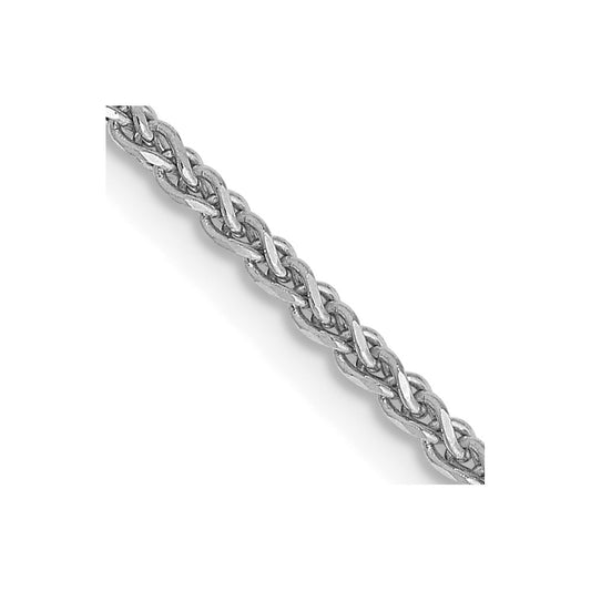 Buy Stylish 14K White Gold 14-Inch Diamond-Cut Spiga Chain - 1.7mm