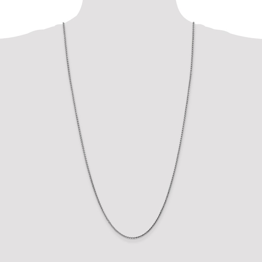 Shop 14K White Gold 30-Inch 2.1mm Diamond-Cut Spiga Chain - Stylish & Durable