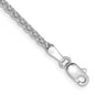 High-Quality 14K White Gold 7-Inch 2.1mm Diamond-Cut Spiga Bracelet - Stylish Value!-6