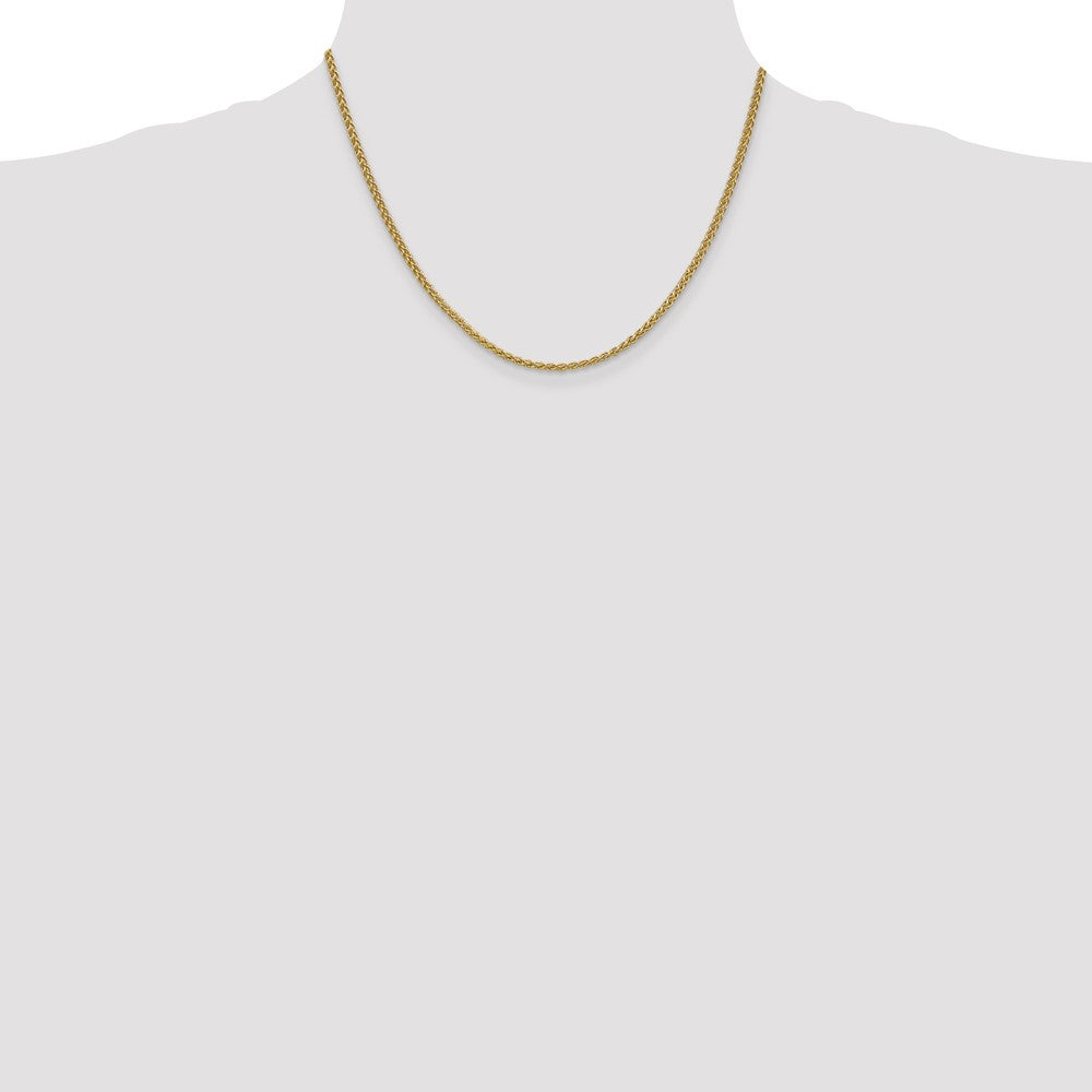 Exclusive 14K Gold 2.1mm Spiga Chain 18-Inch - Stylish & Affordable Luxury!