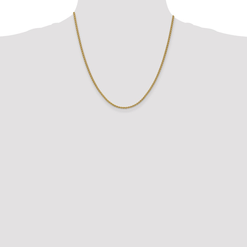 High-Quality 14K Gold 20-Inch Spiga Chain, 2.1mm - Stylish Value Jewelry!
