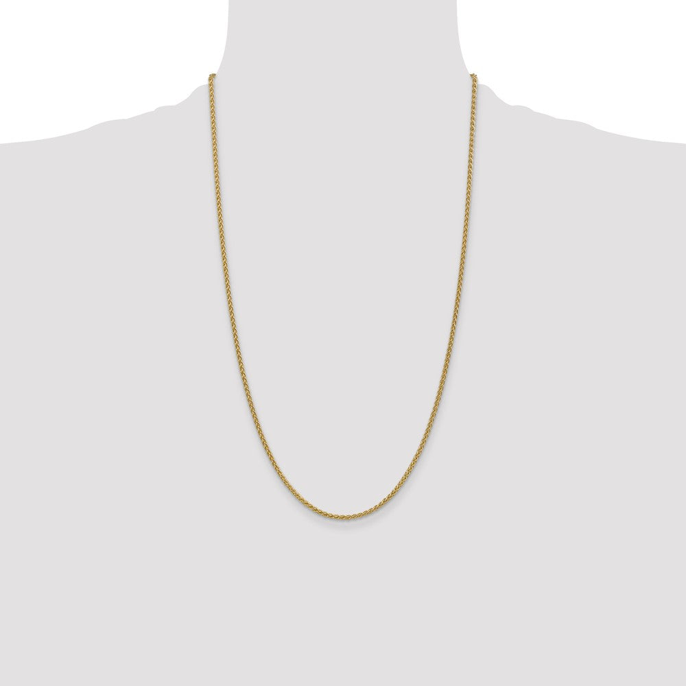 Exclusive 14K Gold 26-Inch 2.1mm Spiga Chain - Affordable Luxury Jewelry