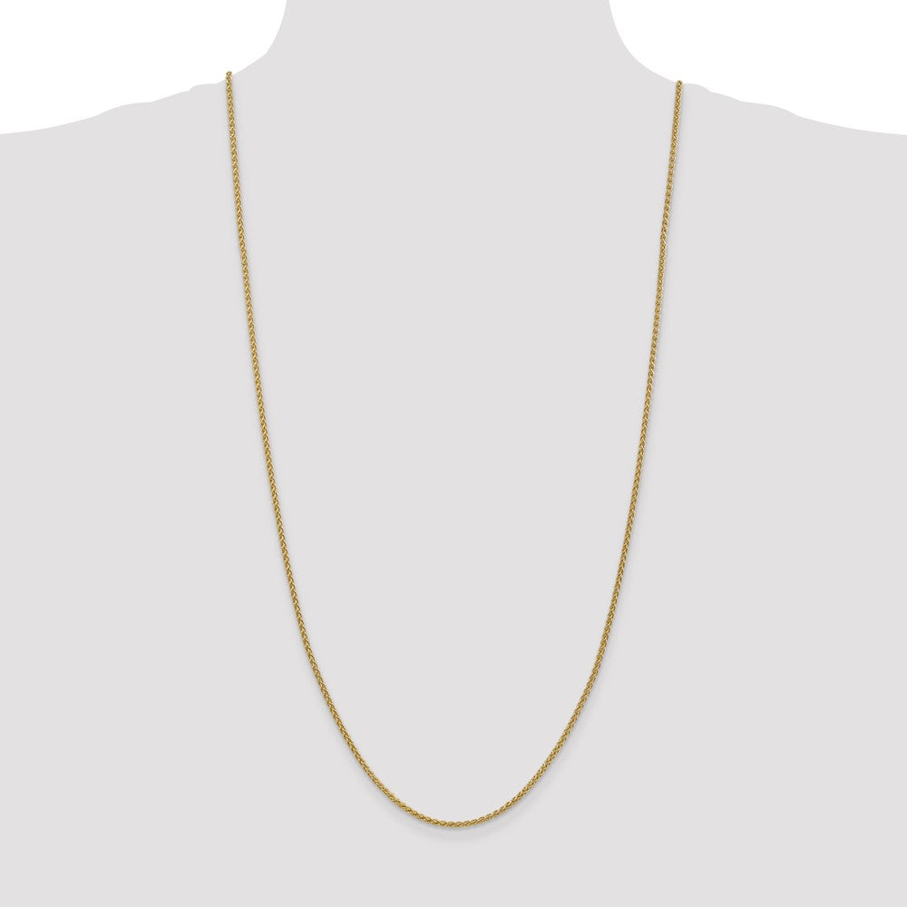 High-Quality 30-Inch 14K Gold Spiga Chain, 2.1mm - Stylish & Affordable!
