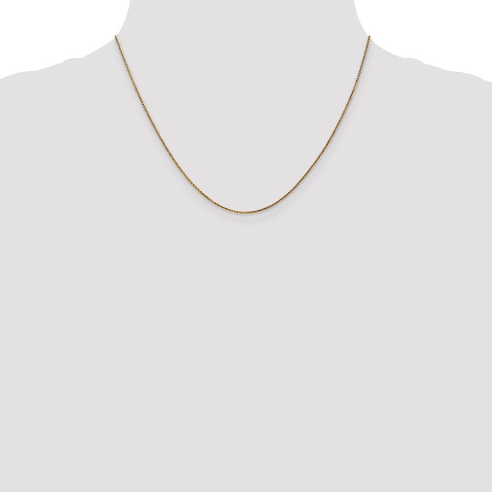 Buy Luxury 14K Gold Diamond-Cut 18-Inch Spiga Chain - 1.05mm, Stylish Design