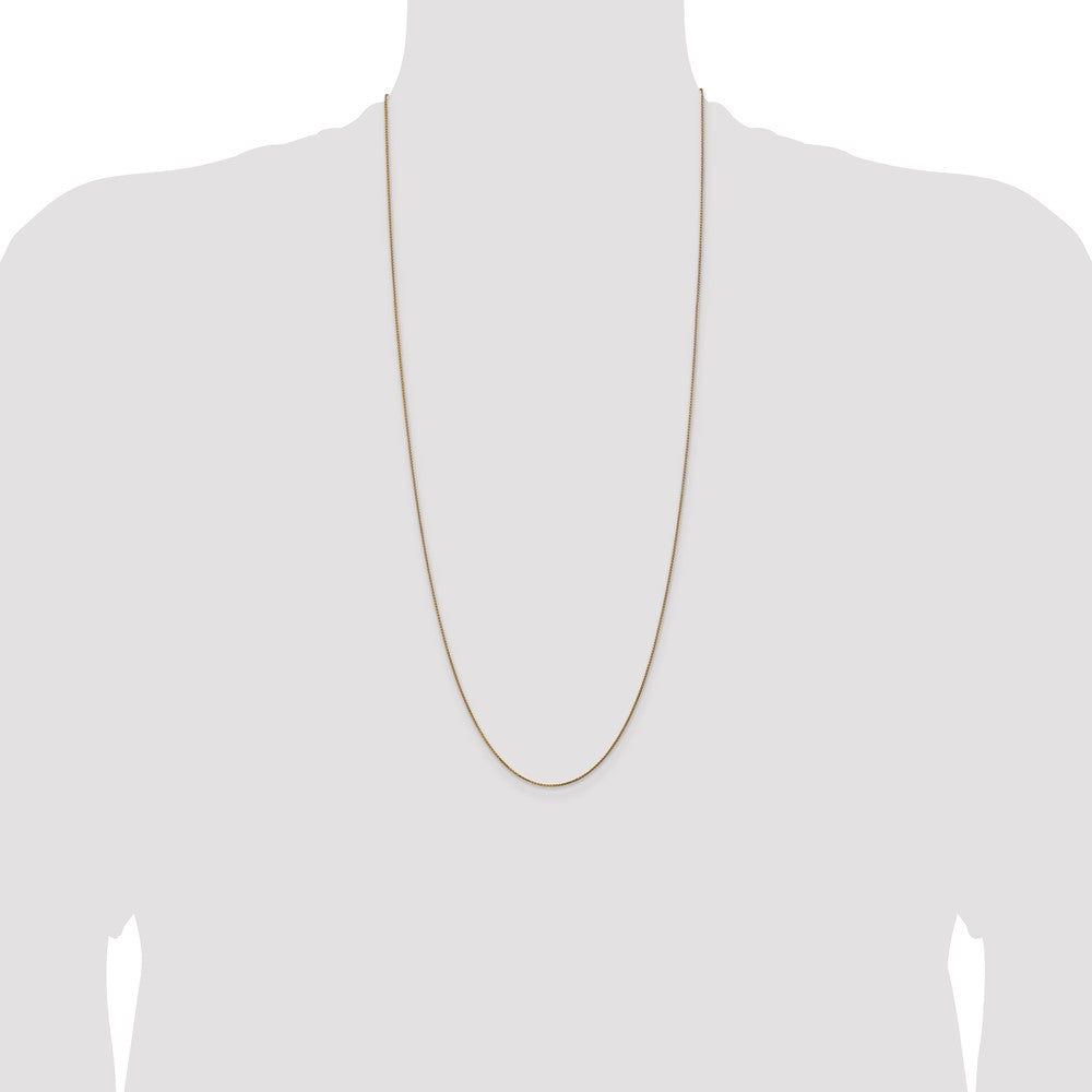 Shop 14K Gold 30-Inch Diamond-Cut Spiga Chain - Stylish .85mm Clasp