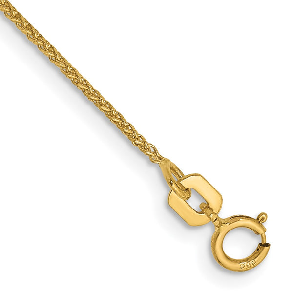 14K Gold 7-Inch Diamond-Cut Spiga Bracelet