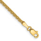 Shop 14K Gold 7-Inch Diamond-Cut Spiga Bracelet - Stylish 2.1mm Thickness-7