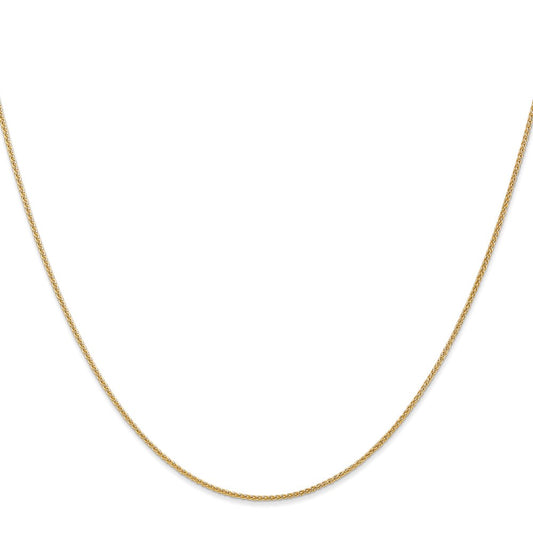 Shop Stylish 14K Gold 26-Inch Spiga Chain, 1.05mm, Affordable Luxury!