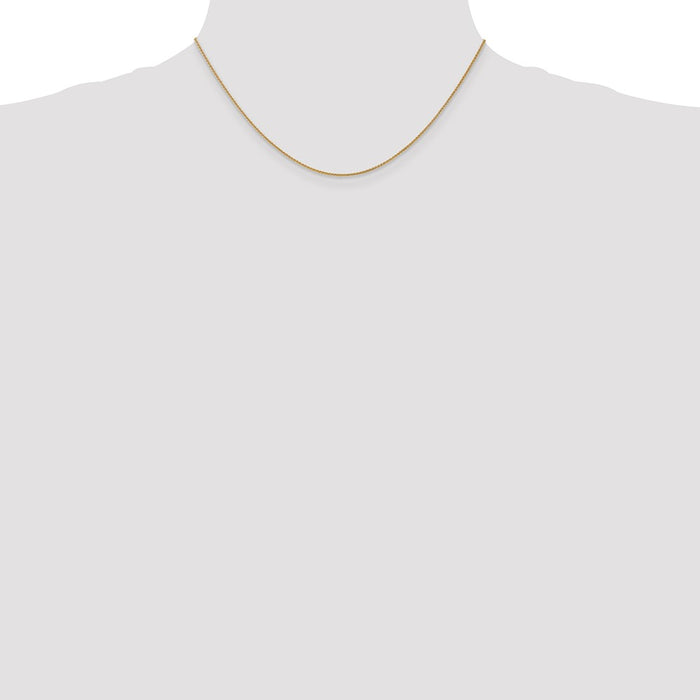 High-Quality 14K Gold 16-Inch Spiga Chain, 1.05mm, Stylish Lobster Clasp-4