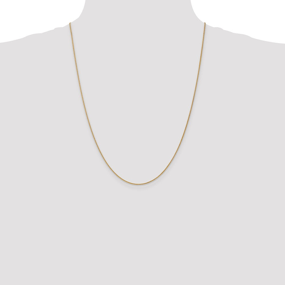 High-Quality 14K Gold 24-Inch Spiga Chain - Stylish & Affordable Luxury!