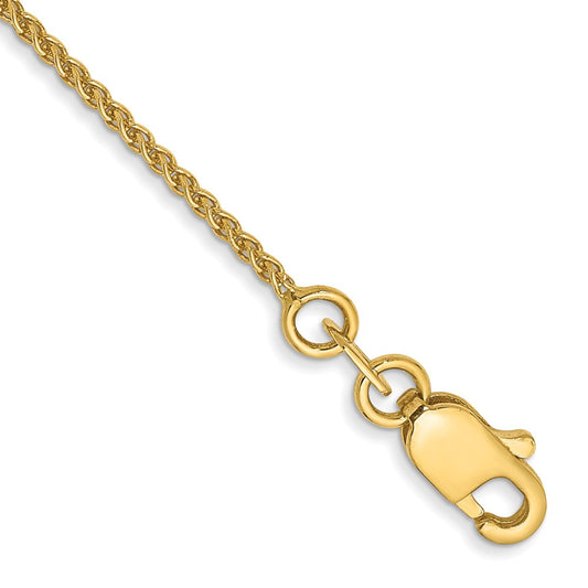 Buy Exclusive 14K Gold 6-Inch Spiga Chain Bracelet - Stylish 1.05mm Design