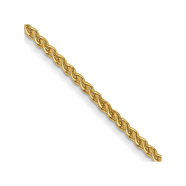 14K Gold 24-Inch Spiga Chain