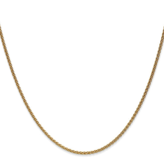 Order 14K Gold 16-Inch Spiga Chain 1.7mm - Stylish & Affordable Luxury!