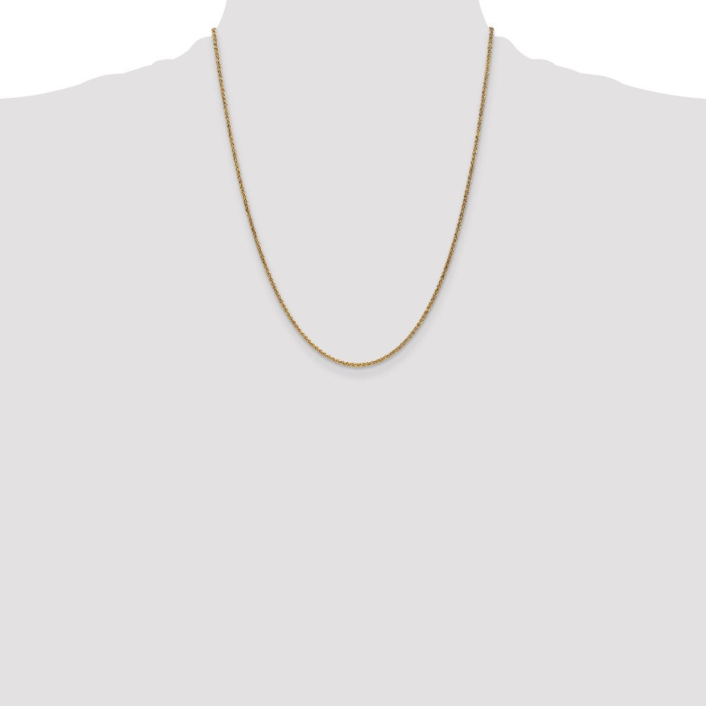 Shop Stylish 14K Gold Spiga Chain 22-Inch 1.7mm - Luxury Lobster Clasp