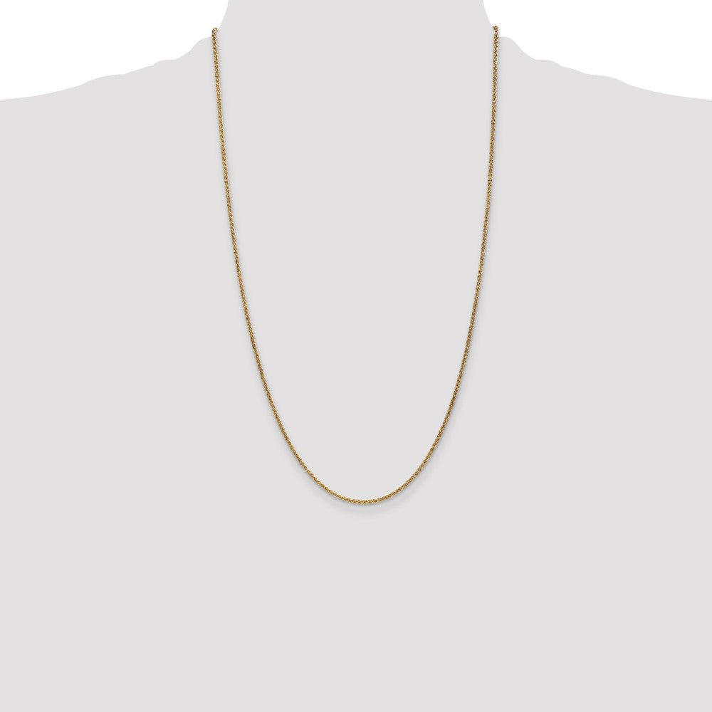 Exclusive 14K Gold 26-Inch Spiga Chain 1.7mm - Stylish & Affordable Jewelry
