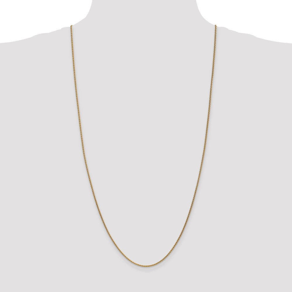 High-Quality 30-Inch 14K Gold Spiga Chain - Stylish .85mm Lobster Clasp