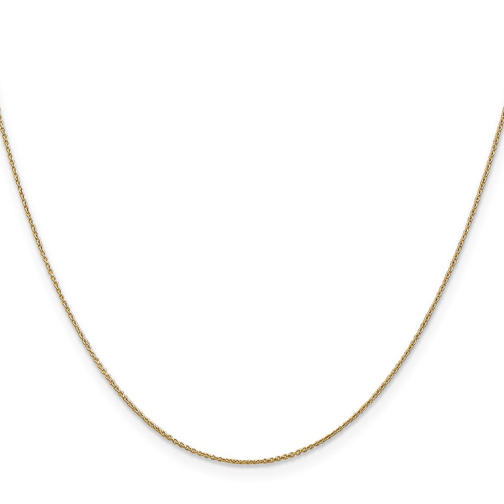 Shop Stylish 14K Gold 18-Inch Cable Chain - 0.75mm, Luxury Pendant Included