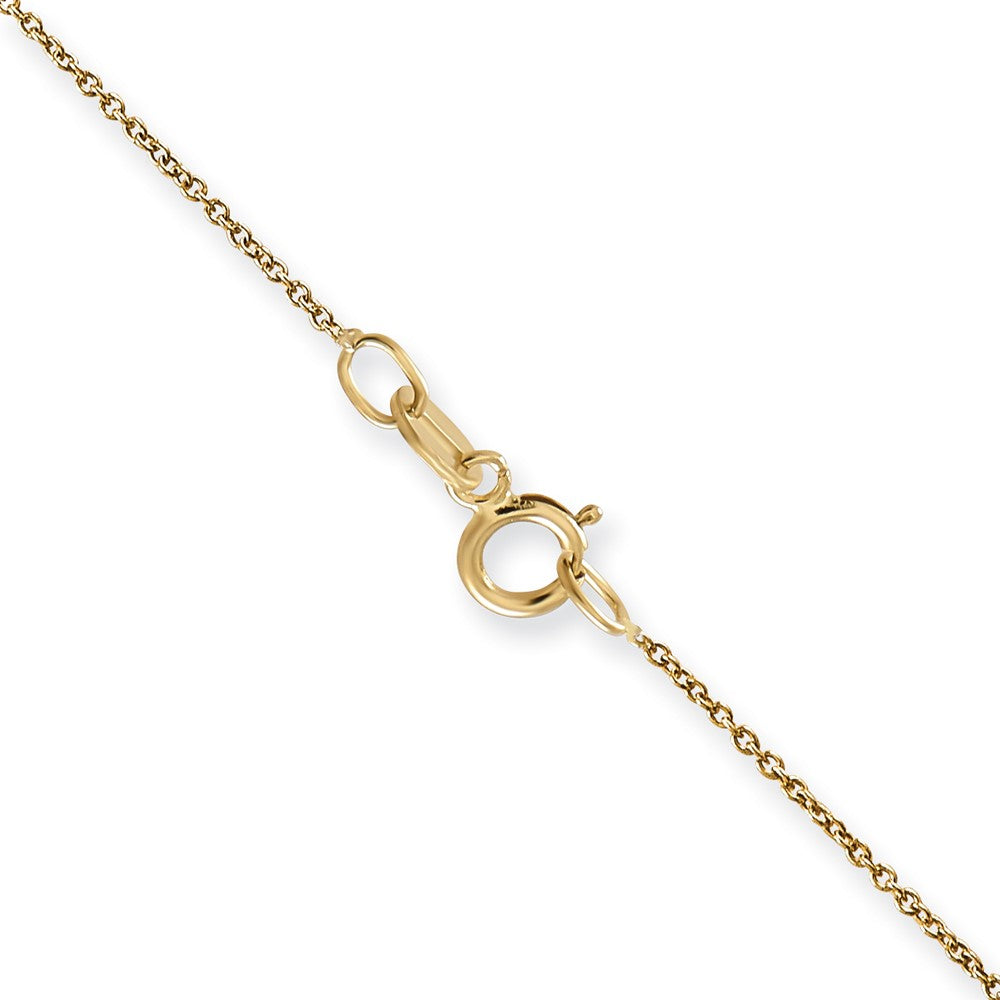 Buy Stylish 14K Gold 24-Inch Cable Chain - 0.75mm with Spring Ring Clasp