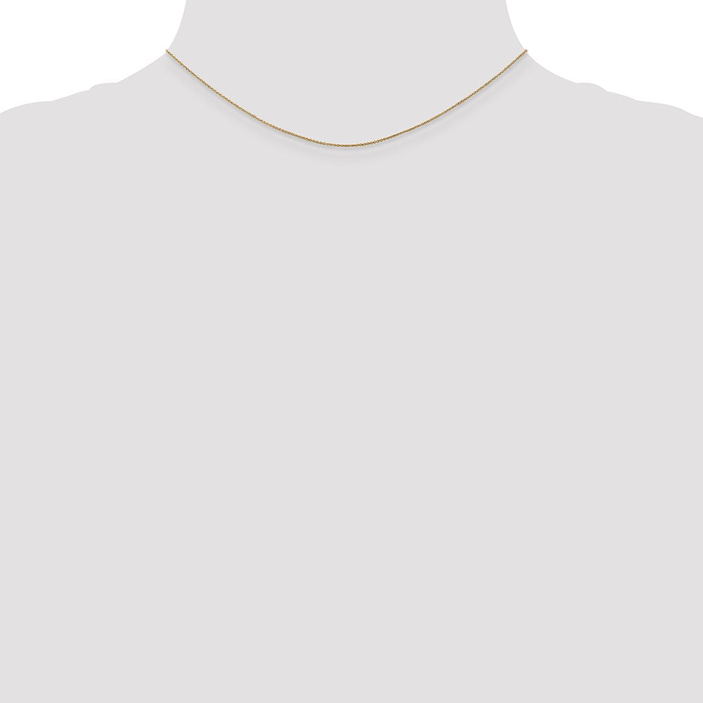 Buy Exclusive 14K Gold 14-Inch Cable Chain Pendant - Stylish 0.75mm Design