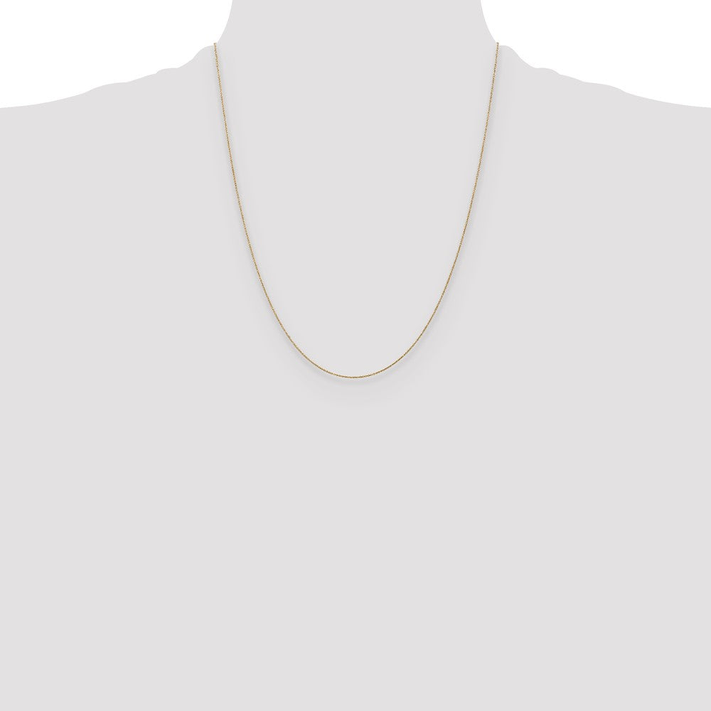 Shop Exclusive 14K Gold 0.75mm Round Open Link Cable Chain - Stylish Value!