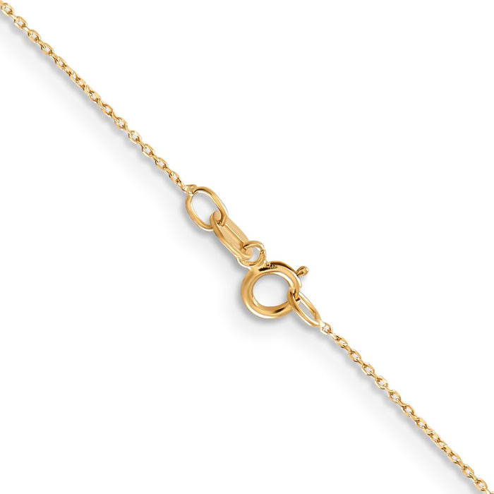 Exclusive 14K Gold 24-Inch 0.6mm Diamond-Cut Chain - Stylish Value!-3