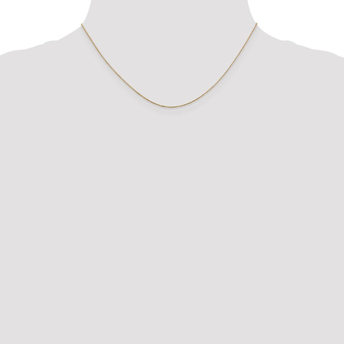 Buy Exclusive 14K Gold 16-Inch Diamond-Cut Chain - Stylish & Affordable!-4