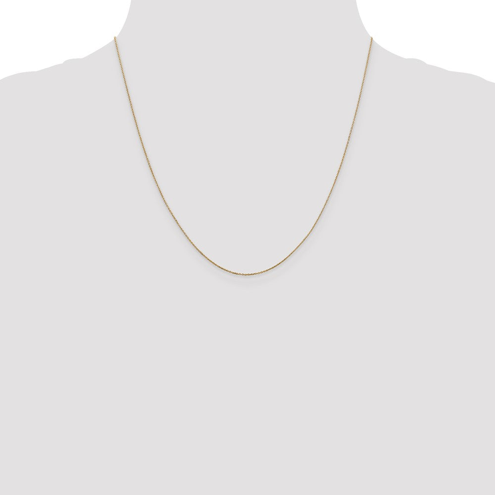 Buy Stylish 14K Gold 20-Inch Diamond-Cut 0.6mm Chain - Affordable Luxury!