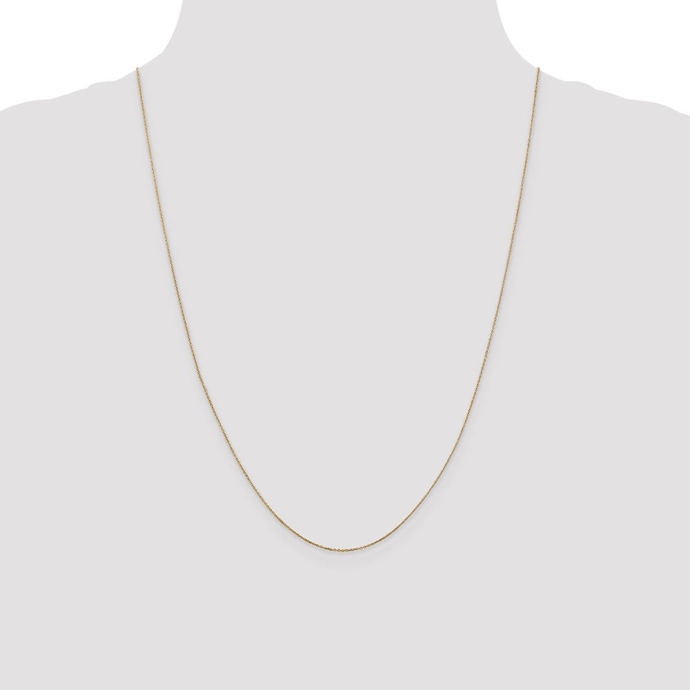 Exclusive 14K Gold 24-Inch 0.6mm Diamond-Cut Chain - Stylish Value!