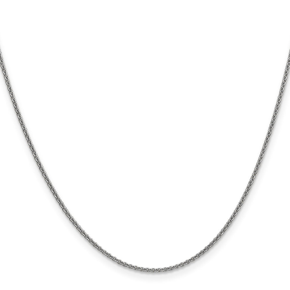 Shop Stylish 14K White Gold 18-Inch Cable Chain - 1.4mm Links, Luxury Value!