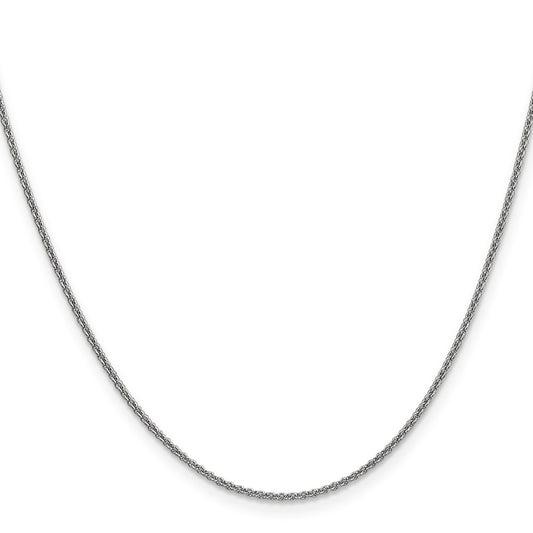 Shop Stylish 14K White Gold 18-Inch Cable Chain - 1.4mm Links, Luxury Value!