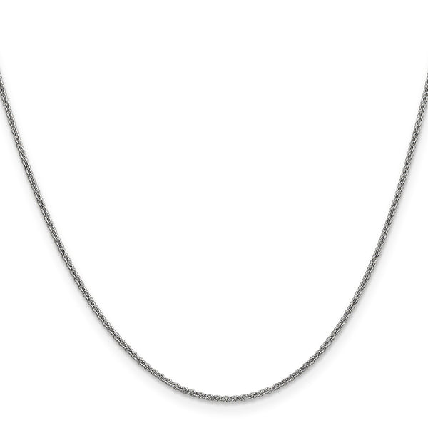 30-Inch 14K White Gold Cable Chain - 1.4mm Links
