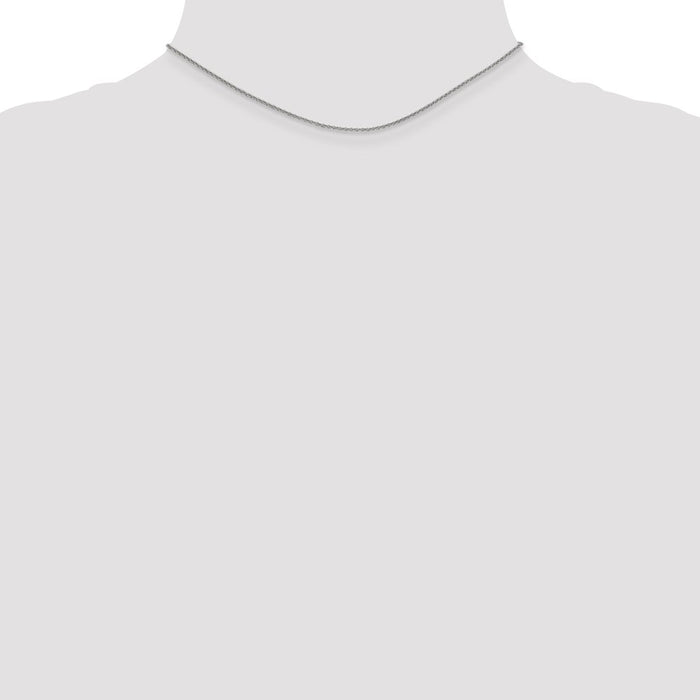 Shop Stylish 14K White Gold 14-Inch 1.4mm Cable Chain - Luxury Craftsmanship-3