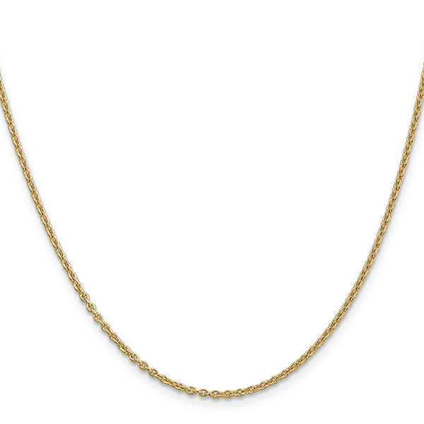 22-Inch 14K Gold Forzantine Cable Chain