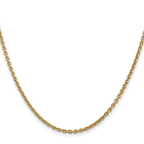14K Gold Forzantine Cable Chain - 2.2mm