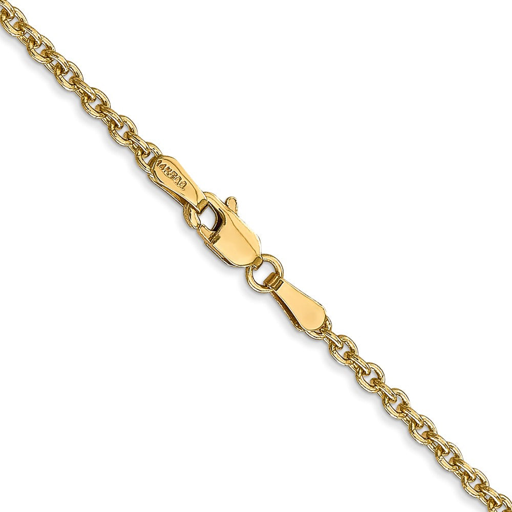 Buy Exclusive 14K Gold 24-Inch Forzantine Cable Chain - Stylish 2.2mm Design