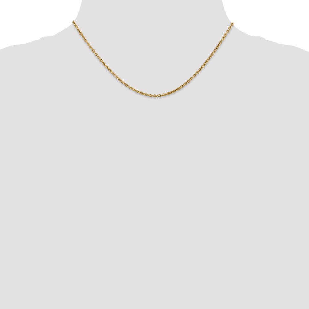 Buy Stylish 14K Gold 16-Inch 2.2mm Forzantine Chain with Lobster Clasp