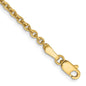 Shop Stylish 14K Gold 10-Inch 2.2mm Forzantine Cable Anklet - Luxury Accessory-8
