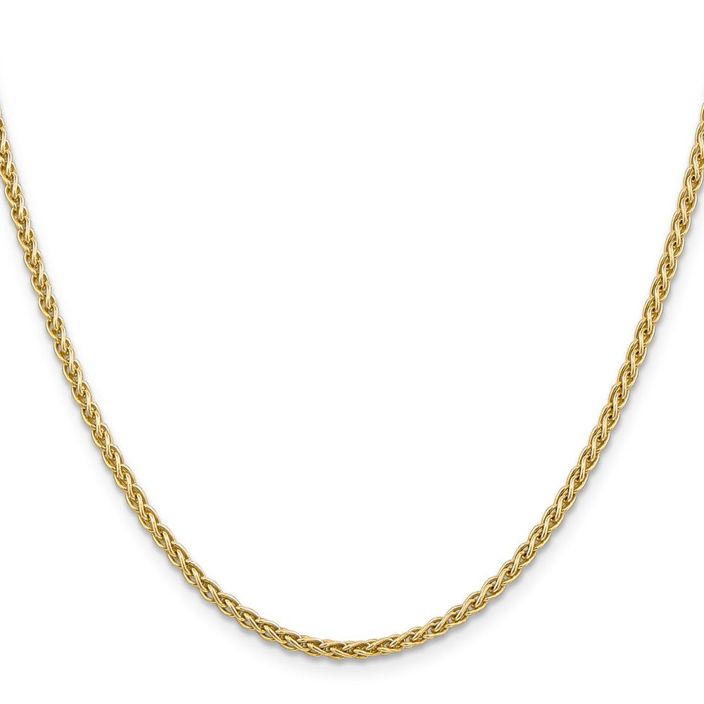 High-Quality 22-Inch 2.8mm 14K Gold Spiga Chain - Stylish Lobster Clasp!
