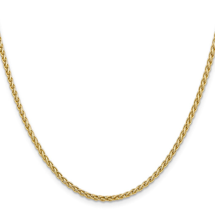 High-Quality 22-Inch 2.8mm 14K Gold Spiga Chain - Stylish Lobster Clasp!-2