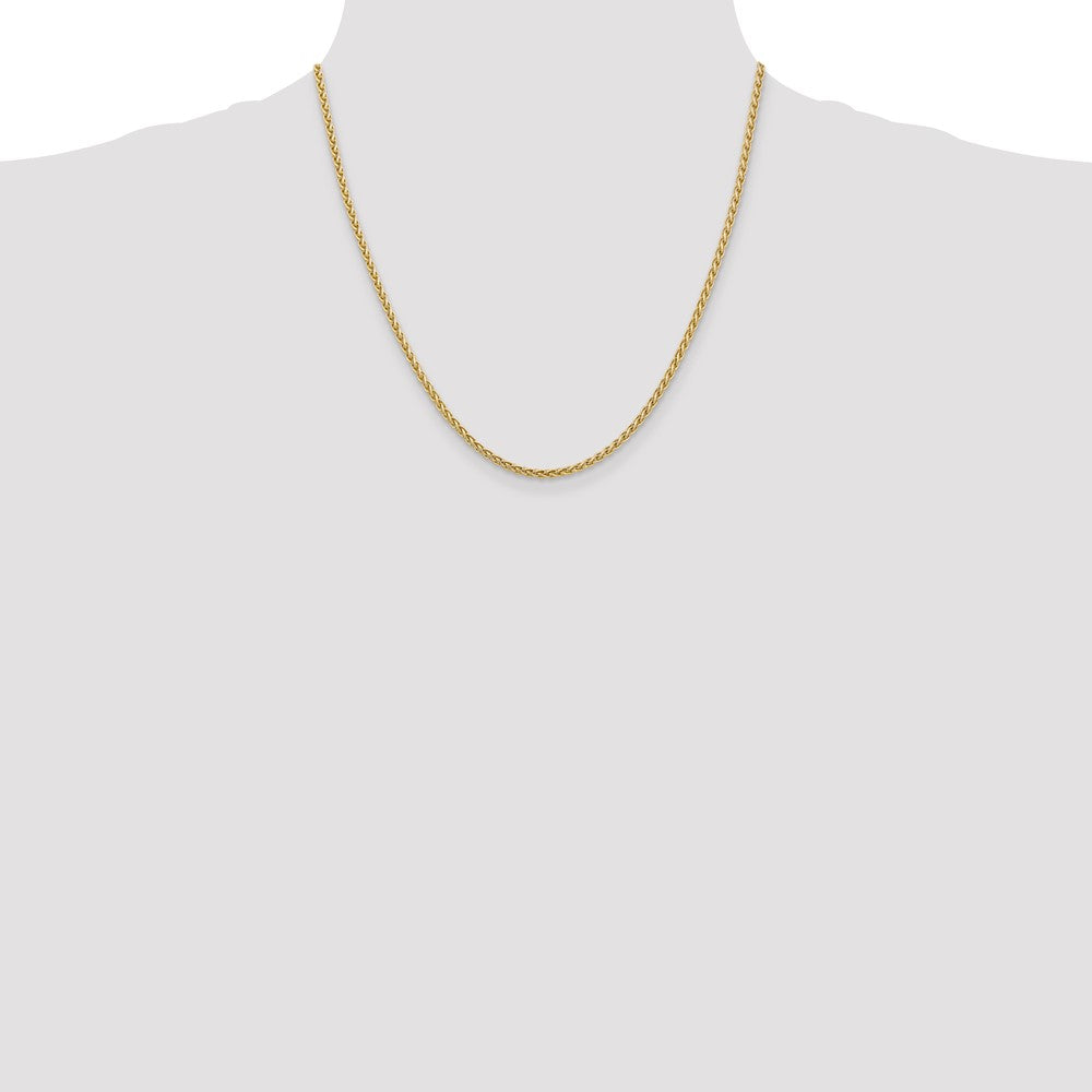 Buy Stylish 14K Gold 20-Inch Spiga Chain - 2.8mm, Affordable Luxury!