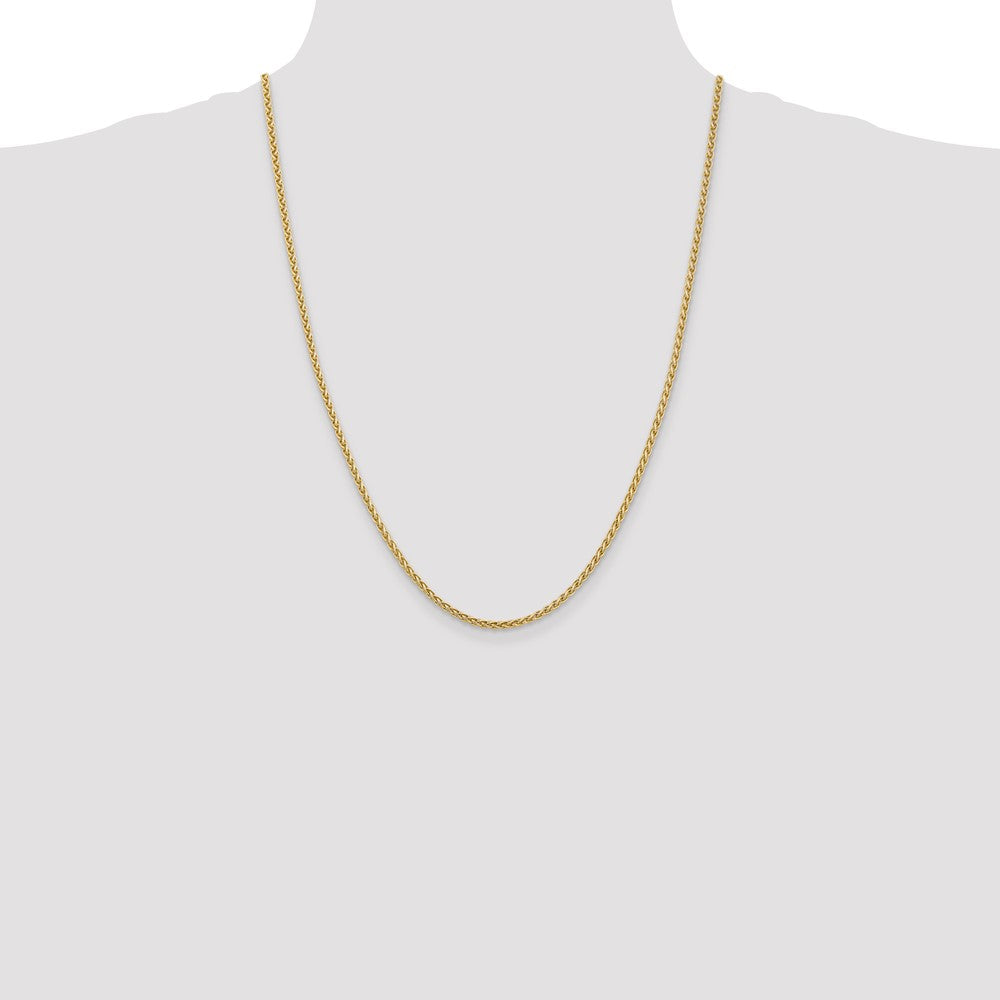 Buy Exclusive 14K Gold 24-Inch Spiga Chain - Stylish 2.8mm, Lobster Clasp