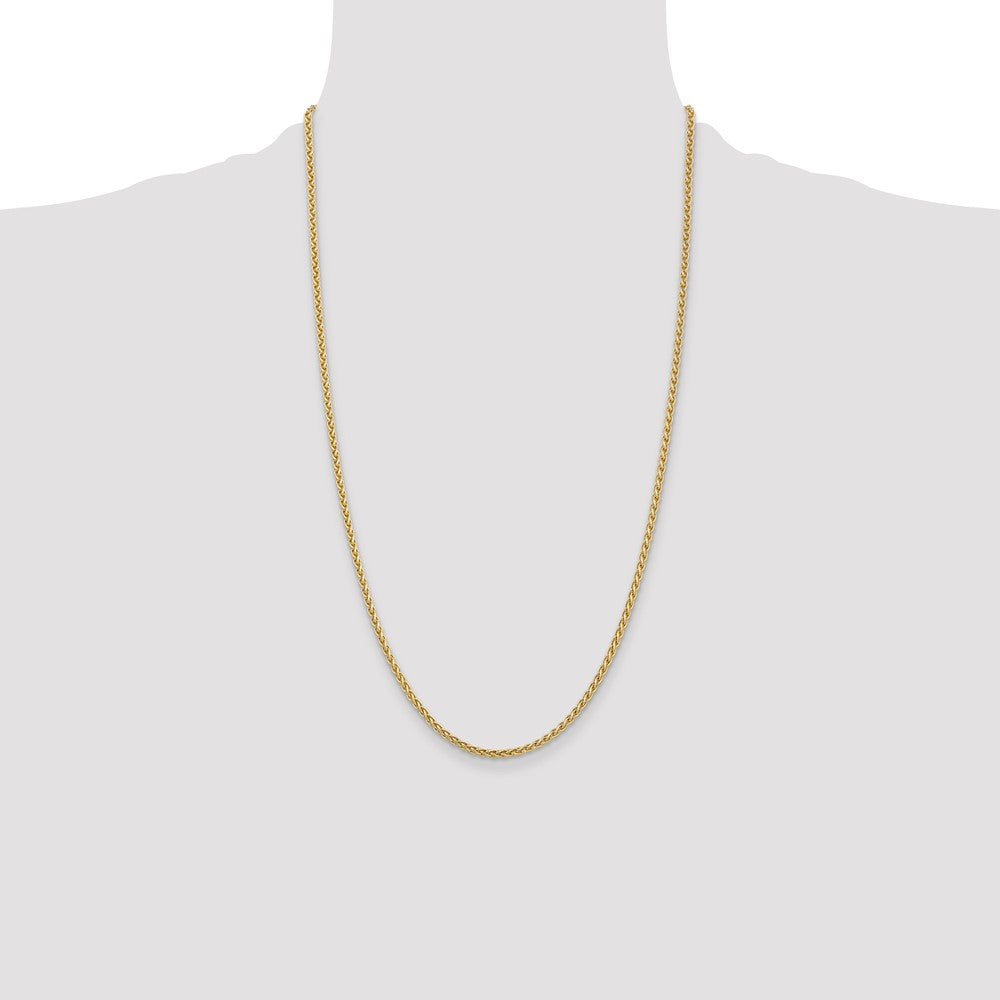 Exclusive 14K Gold 26-Inch Spiga Chain, Stylish 2.8mm, Affordable Luxury